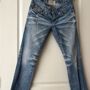 Big Star Women's Faded Blue Straight Leg Jeans